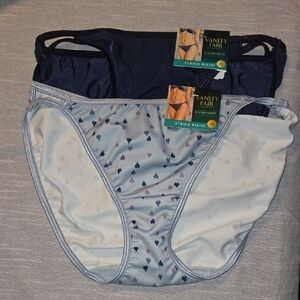 Vanity Fair Illumonation String Bikini Panties Set Of 2 Size 7 L